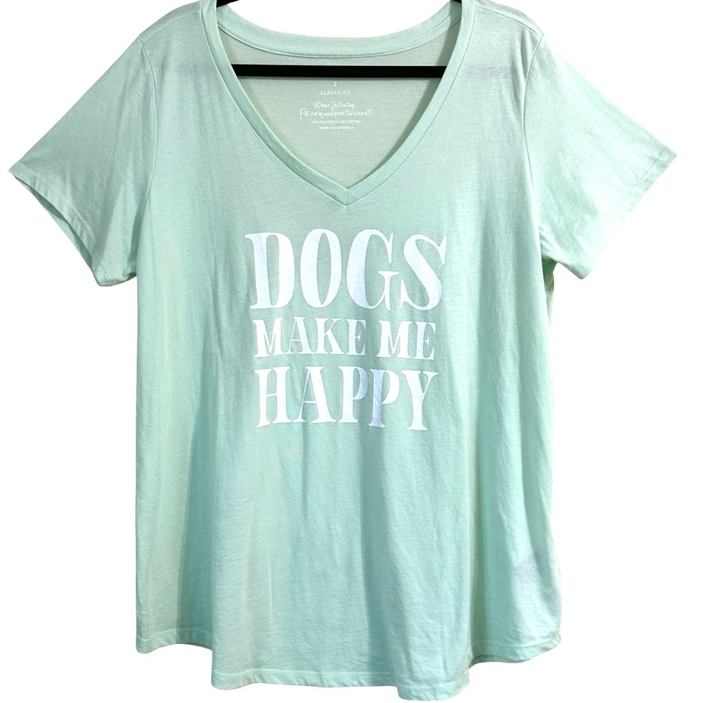 Torrid Mint Green 'Dogs Make Me Happy' Tee